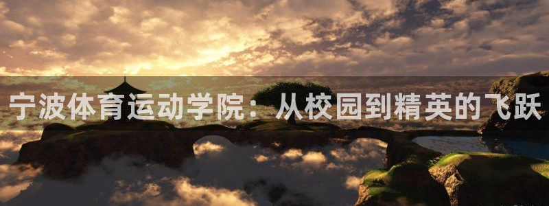 欧亿体育官方正版app代理:宁波体育运动学院:从校园到精英的